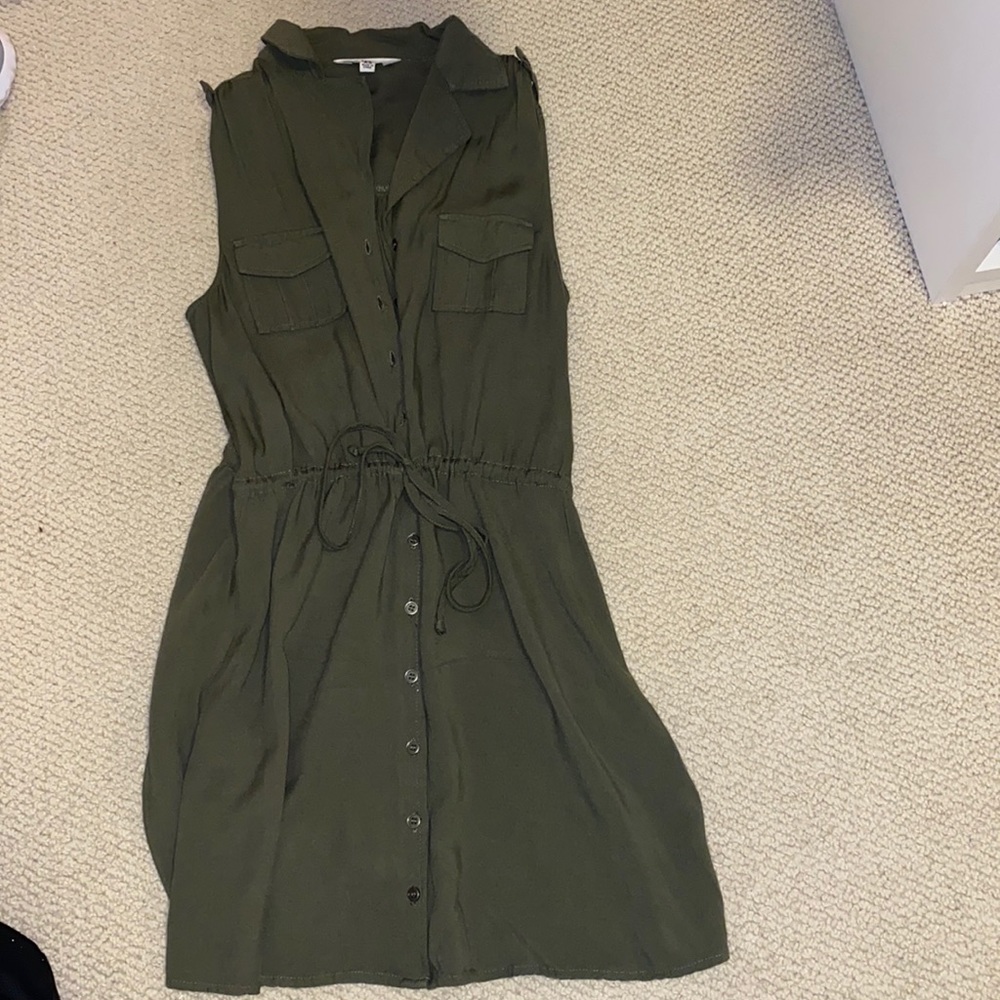 Olive green dress
